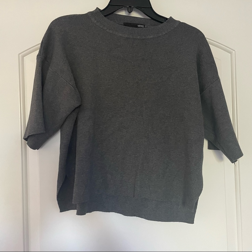 Grey Sweater Top